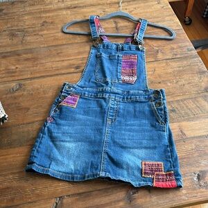 Lucky Brand size 14 adjustable strap denim jumper